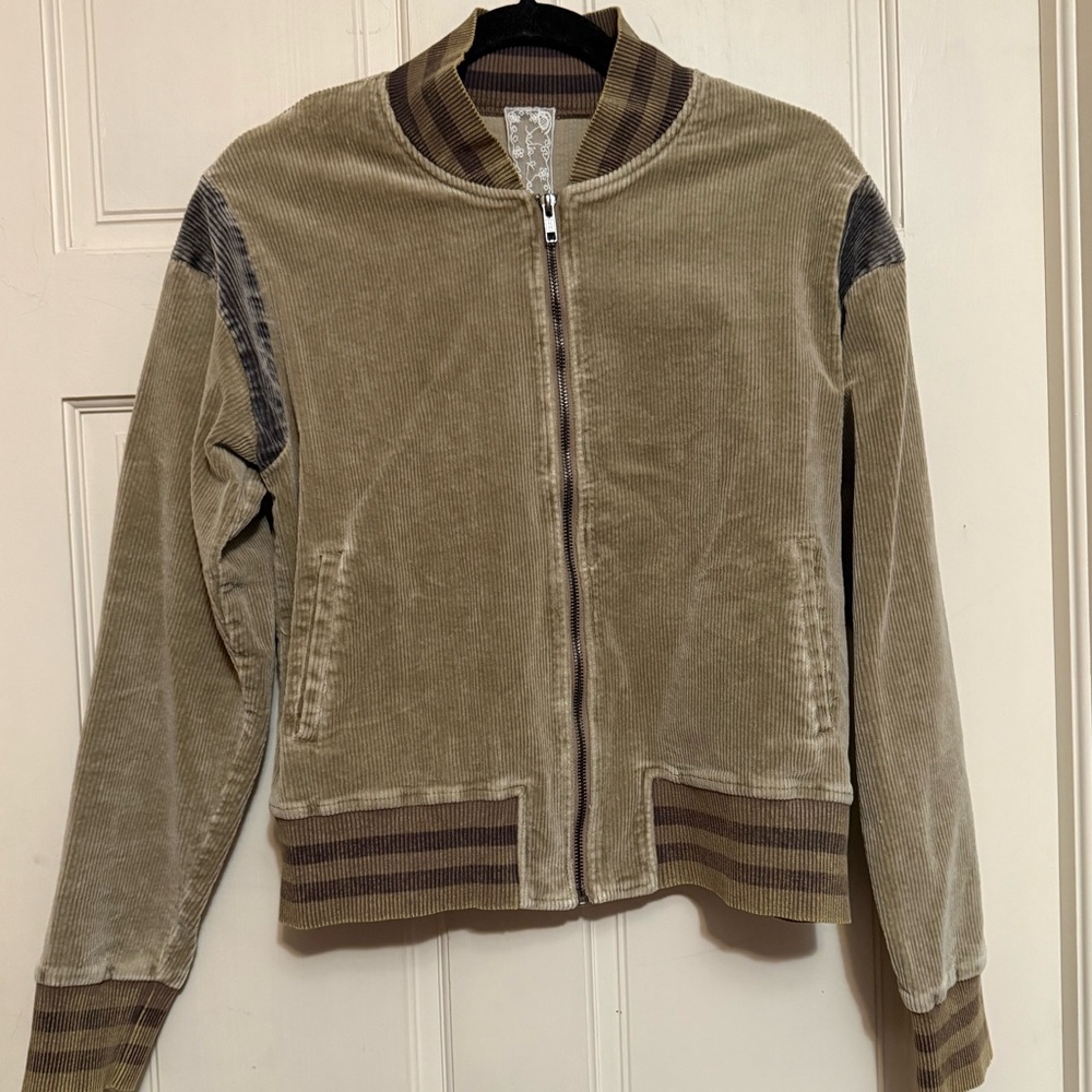 Sadie & Sage Corduroy Varsity Style Jacket